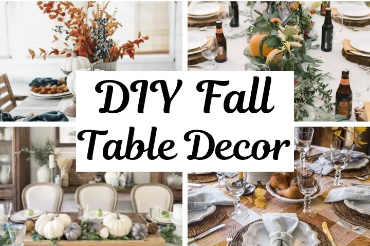 DIY simple fall table decor ideas for party