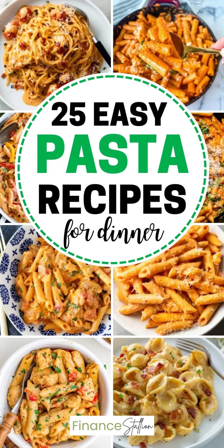25 Simple Easy Pasta Recipes - Finance Stallion
