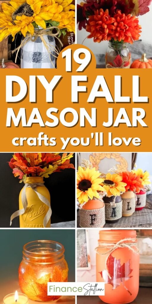 easy diy fall mason jar crafts for kids and adults