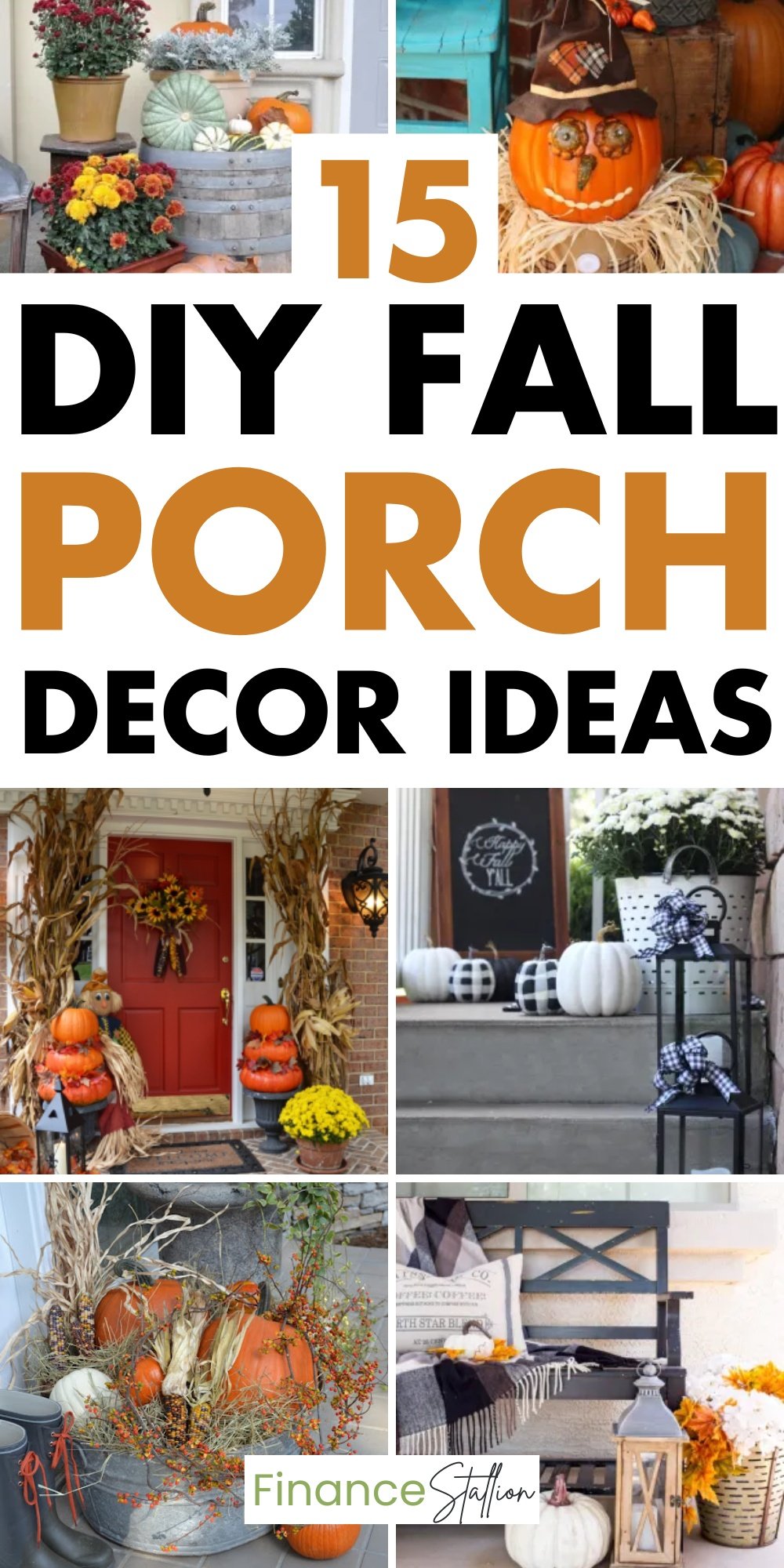 15 Easy DIY Fall Porch Decor - Finance Stallion