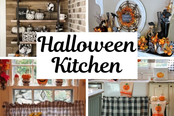 spooky simple cute DIY Halloween kitchen decor ideas