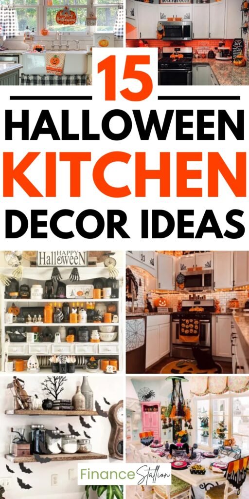 spooky simple cute DIY Halloween kitchen decor ideas