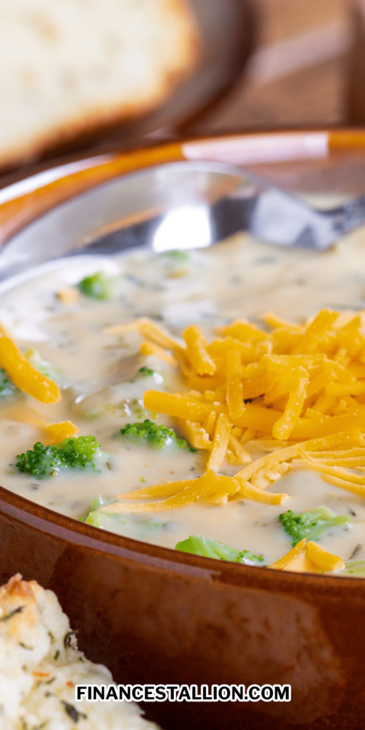 easy healthy broccoli cheese soup is a comfort soup perfect for weeknight dinners