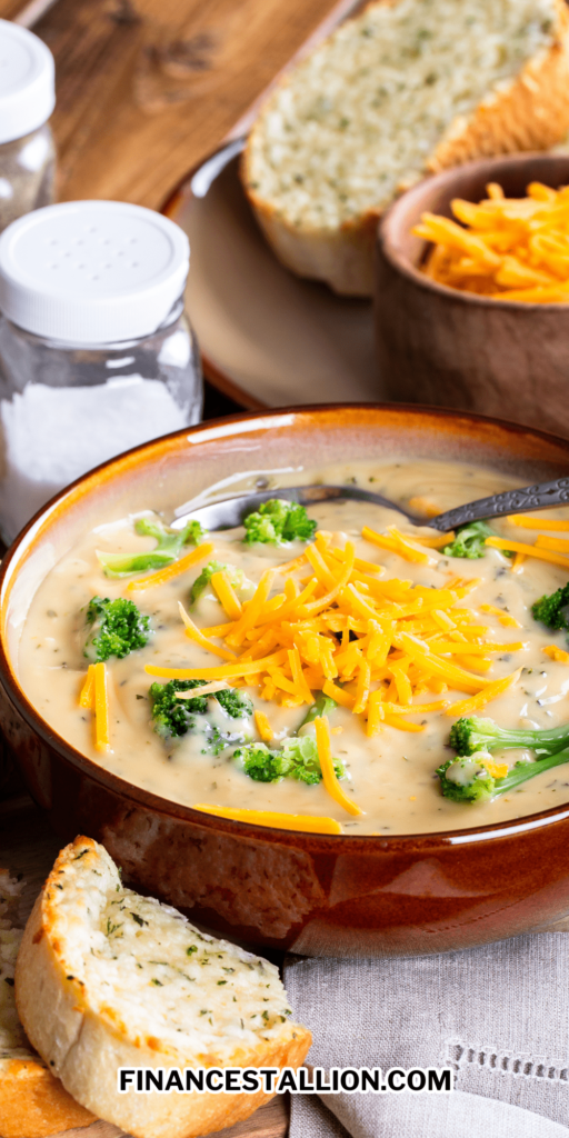 easy healthy broccoli cheese soup is a comfort soup perfect for weeknight dinners