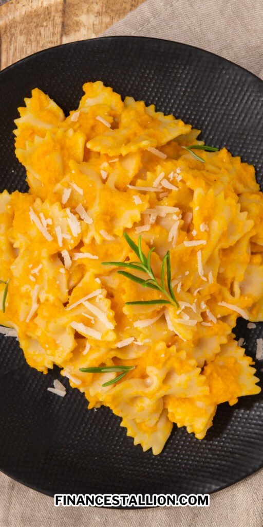 one pot creamy pumpkin pasta recipe for fall and thanksgiving dinners