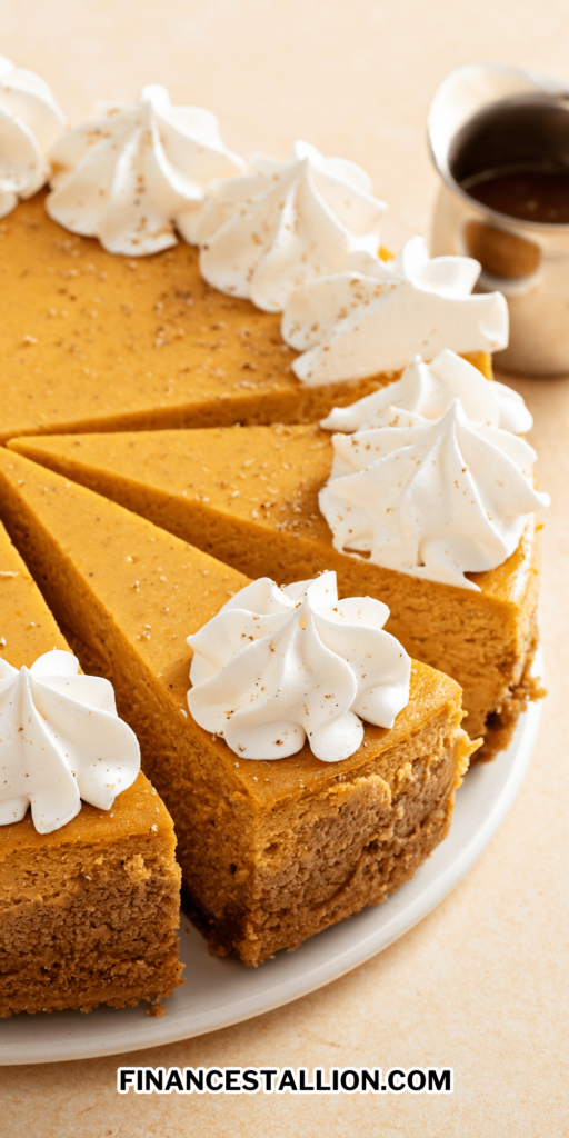 easy homemade pumpkin spice cheesecake recipe is the best fall and Thanksgiving dessert