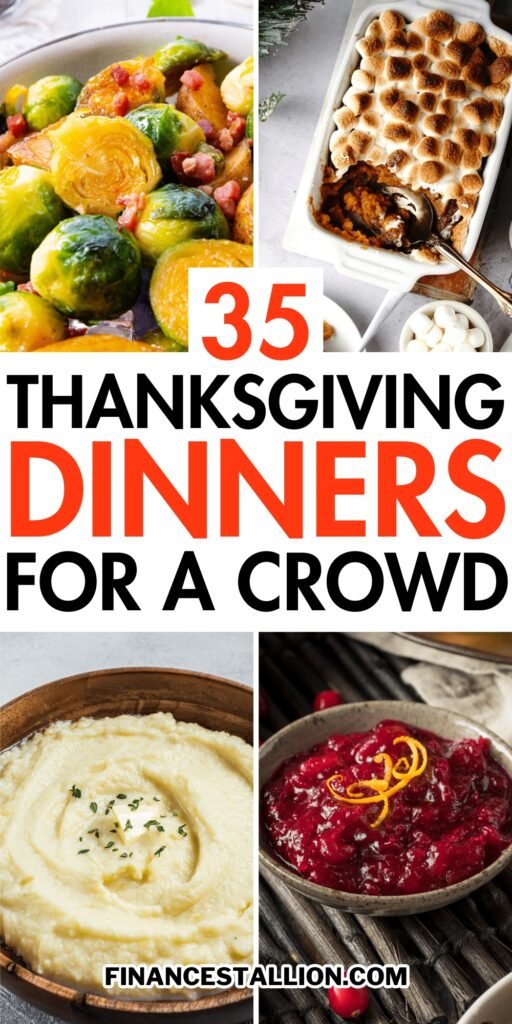 traditional thanksgiving dinner menu ideas for a crowd