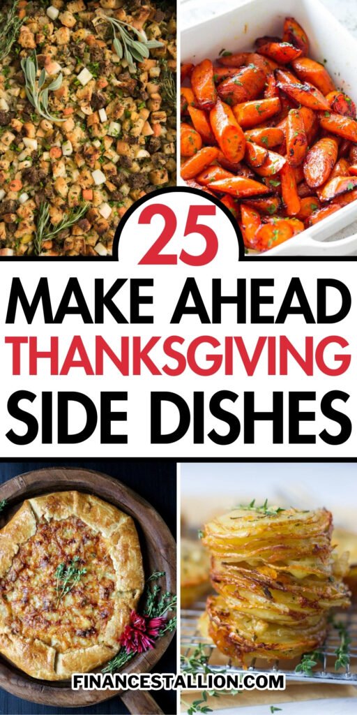 make ahead easy Thanksgiving side dishes for a crowd
