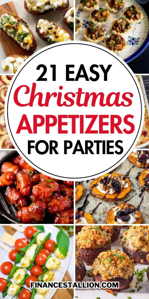 easy make ahead Christmas appetizers for parties