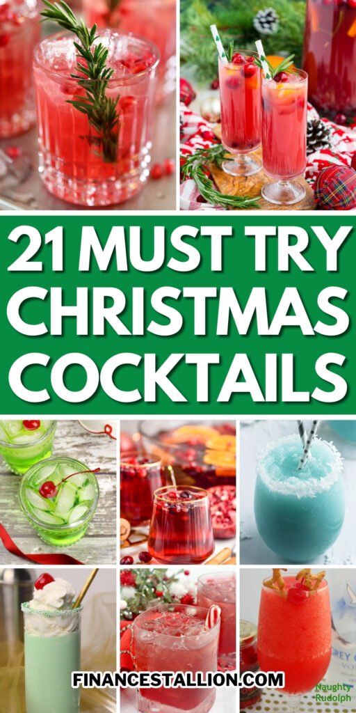 easy make ahead Christmas cocktails for a crowd
