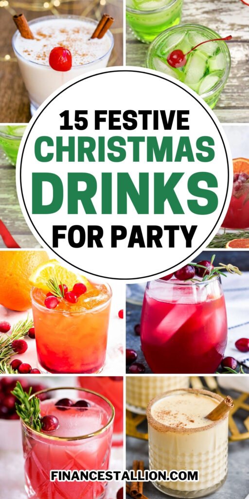 Festive Christmas drinks for party - popular Christmas drinks