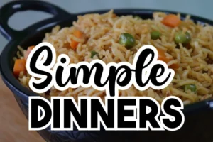 A delicious assortment of simple dinner recipes including vegetarian dinner ideas, chicken recipes for dinner, and easy meals for family.
