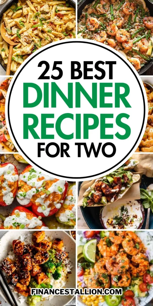 A variety of easy dinner recipes including chicken recipes, vegetarian meals, and quick weeknight dinners.