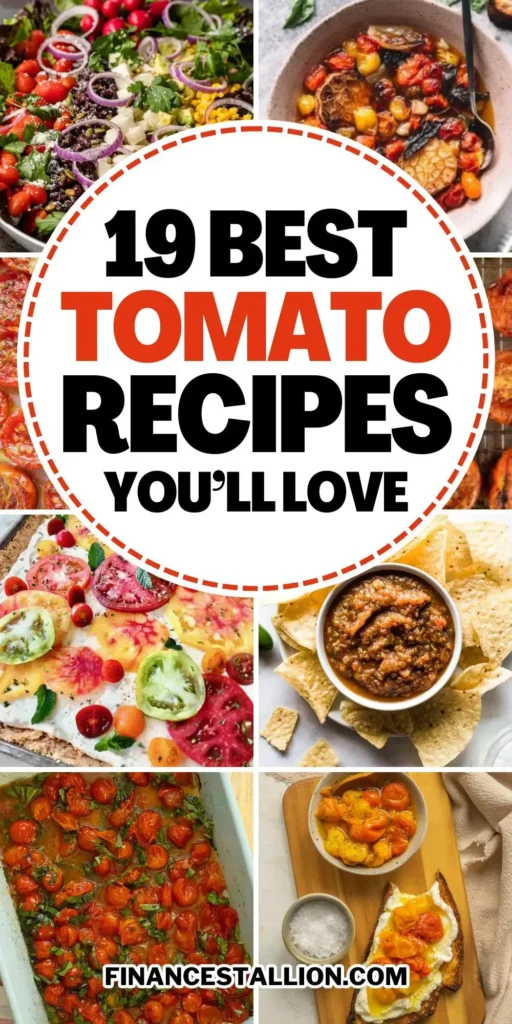 Discover a variety of tomato recipes including tomato soup, bruschetta, tomato pizza and tarts, and feta pasta. Explore easy and delicious ideas to use fresh tomatoes.