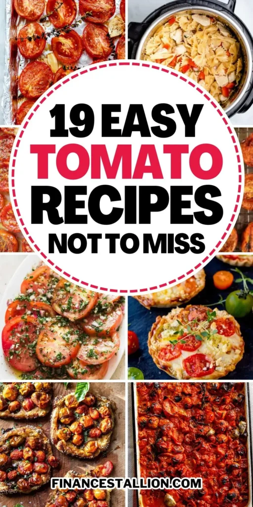 Discover a variety of tomato recipes including tomato soup, bruschetta, tomato pizza and tarts, and feta pasta. Explore easy and delicious ideas to use fresh tomatoes.